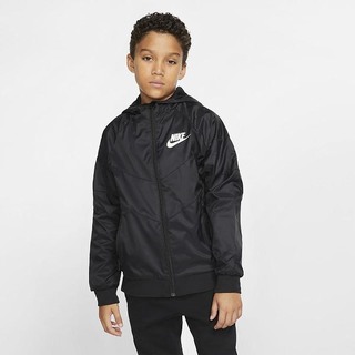 Jachete Nike Sportswear Windrunner Baieti Negrii Albi | QHMS-39106